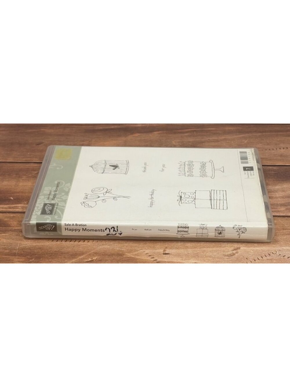 BNDL STAMPIN UP 119125 HAPPY MOMENTS STAMP SET& 119834 SCALLOP CIRCLE PUNCH 13/4 - Picture 3 of 6